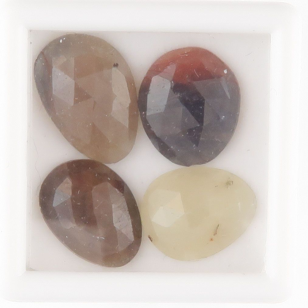 Sapphire facet top cabochons - 3471