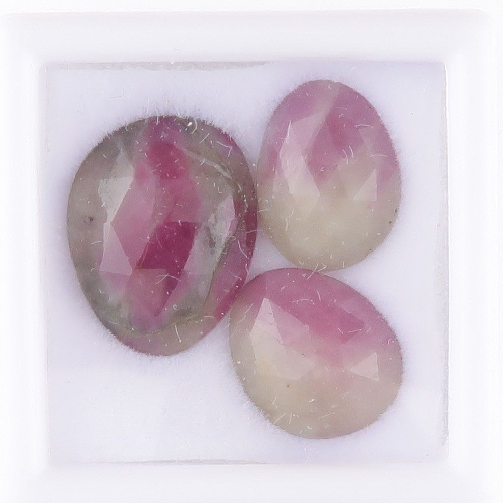 Sapphire facet top cabochons - 3406