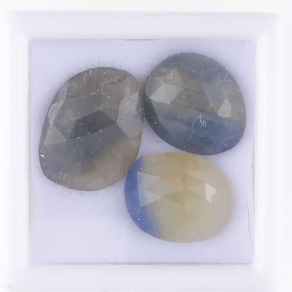 Sapphire facet top cabochons - 3412
