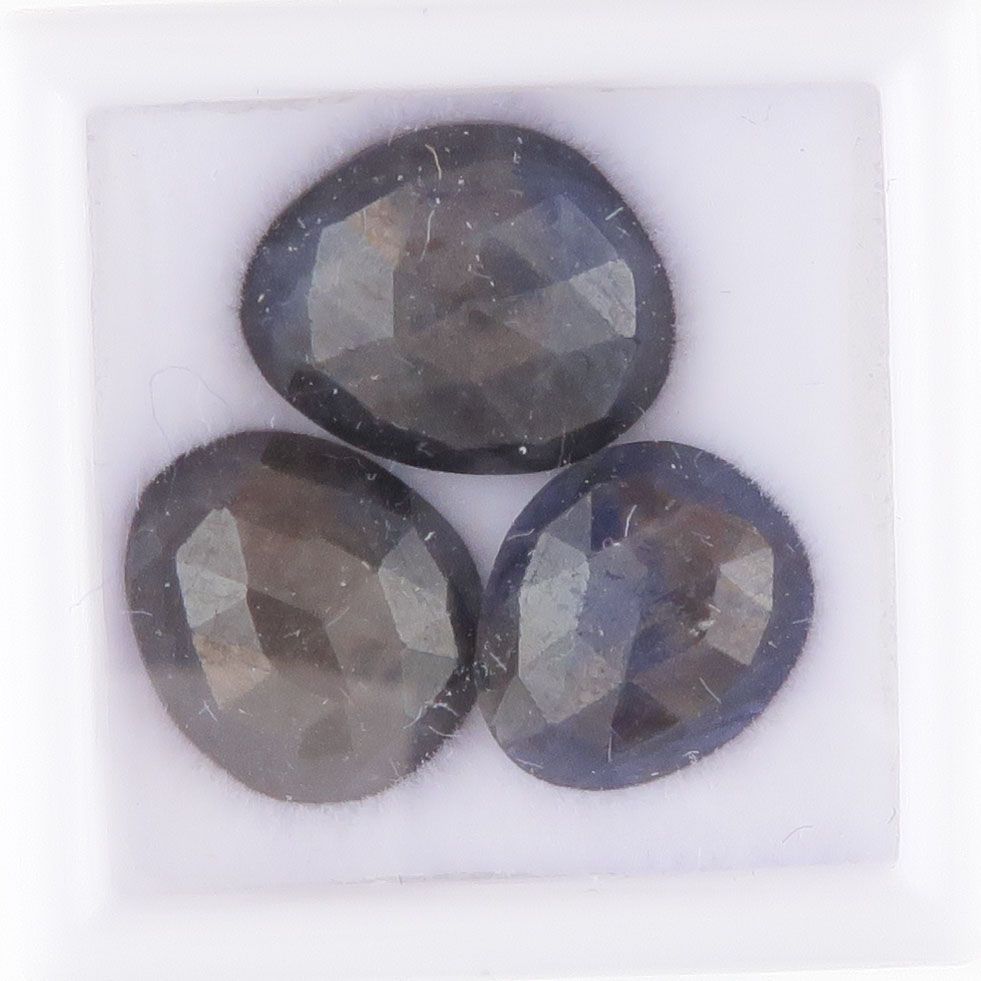 Sapphire facet top cabochons - 3468