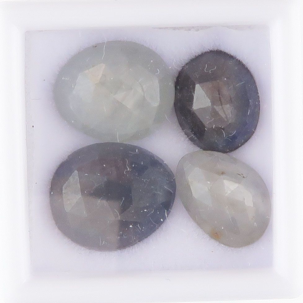 Sapphire facet top cabochons - 3427