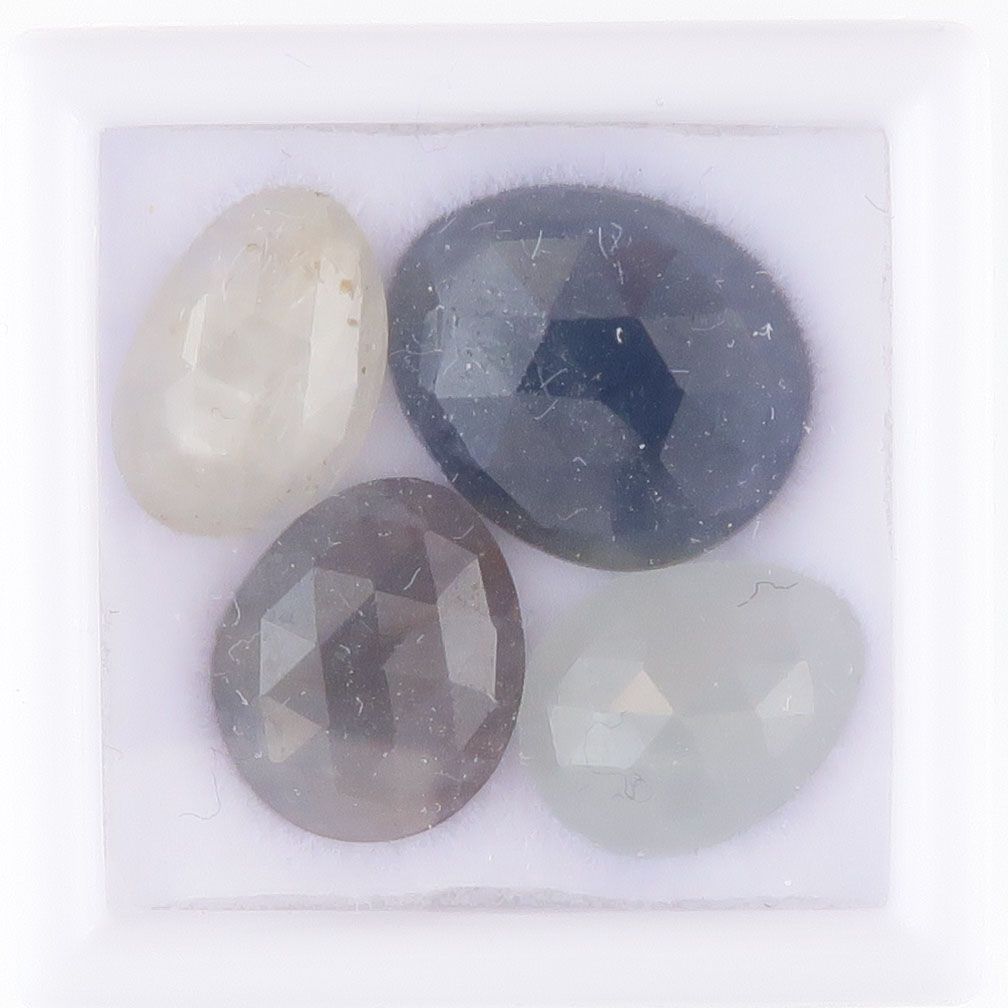 Sapphire facet top cabochons - 3419