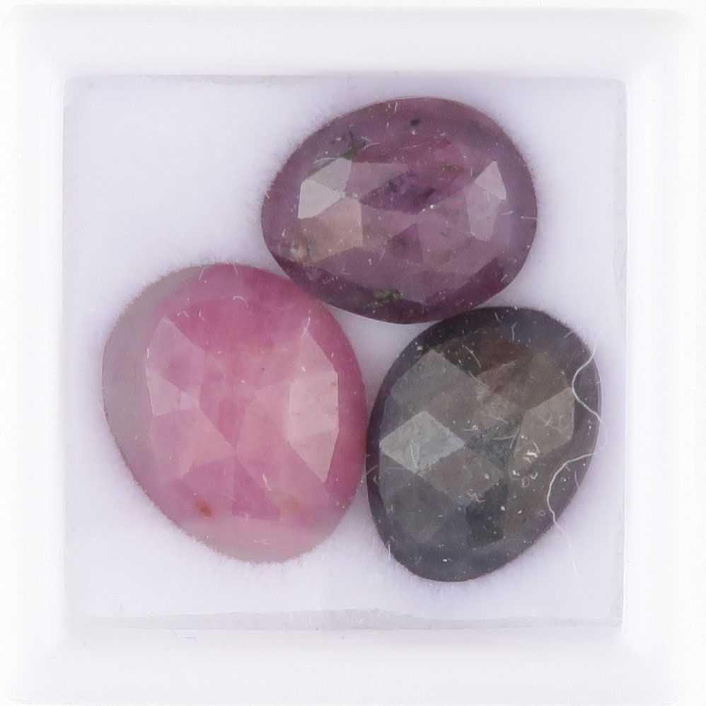 Sapphire facet top cabochons - 3393