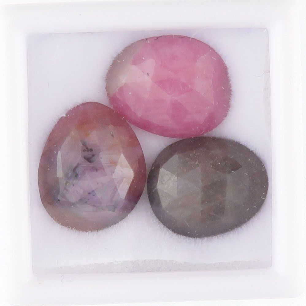 Sapphire facet top cabochons - 3394