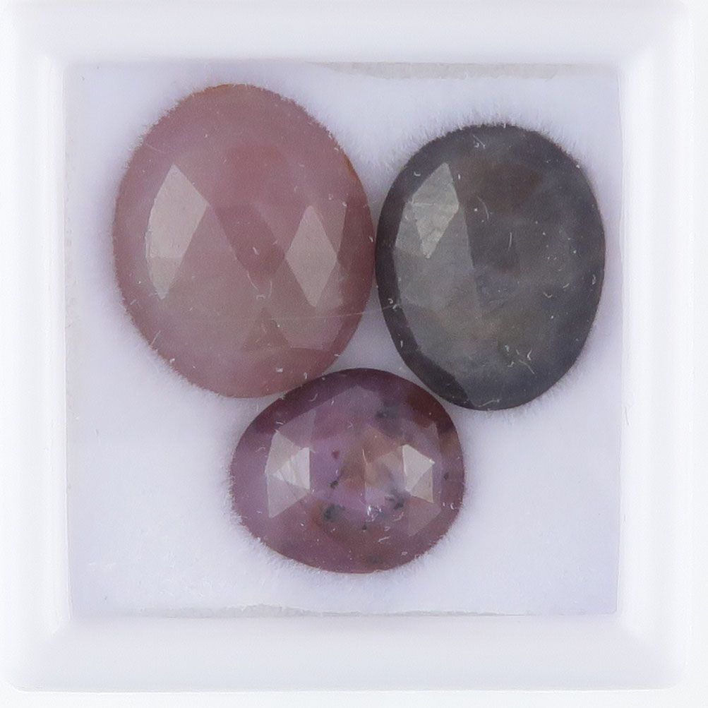 Sapphire facet top cabochons - 3398