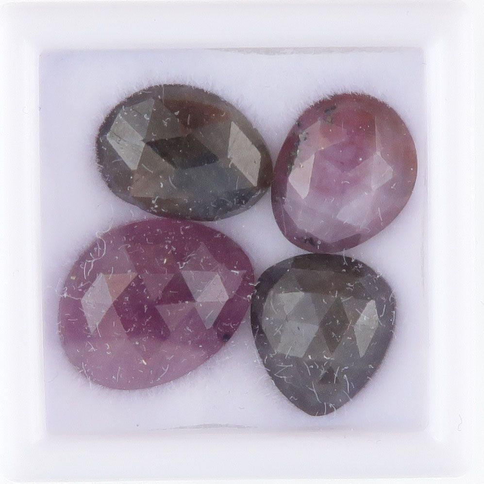 Sapphire facet top cabochons - 3389