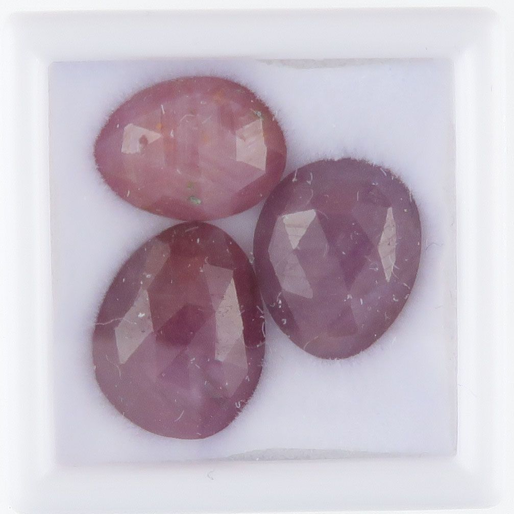 Sapphire facet top cabochons - 3442