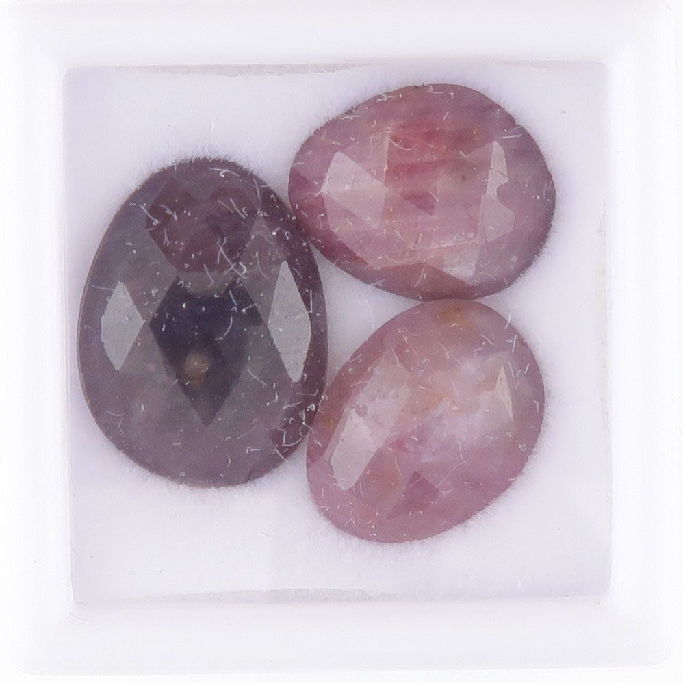 Sapphire facet top cabochons - 3448