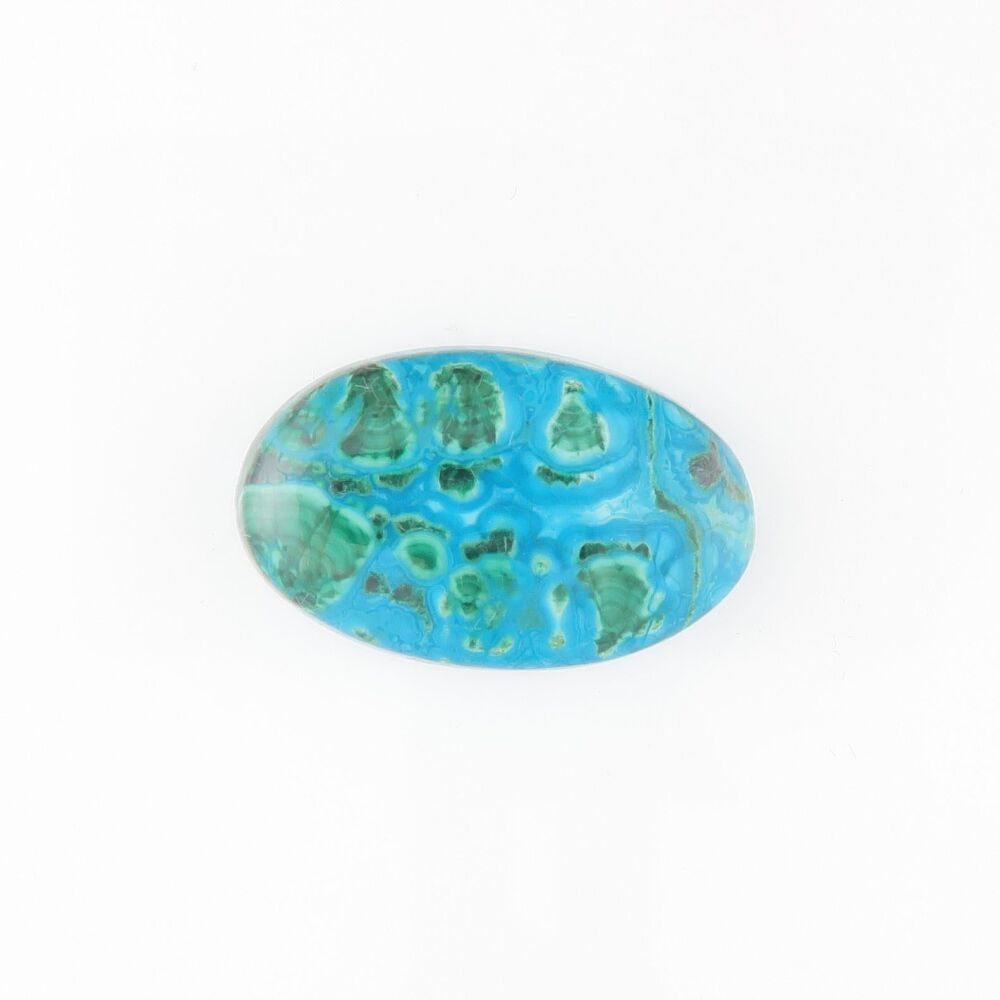 Malachite & chrysocolla cabochon - 3308