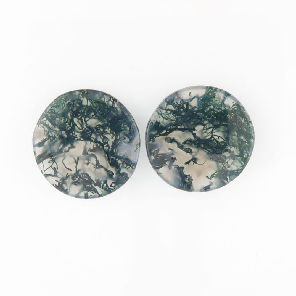 Moss agate pair - 3310