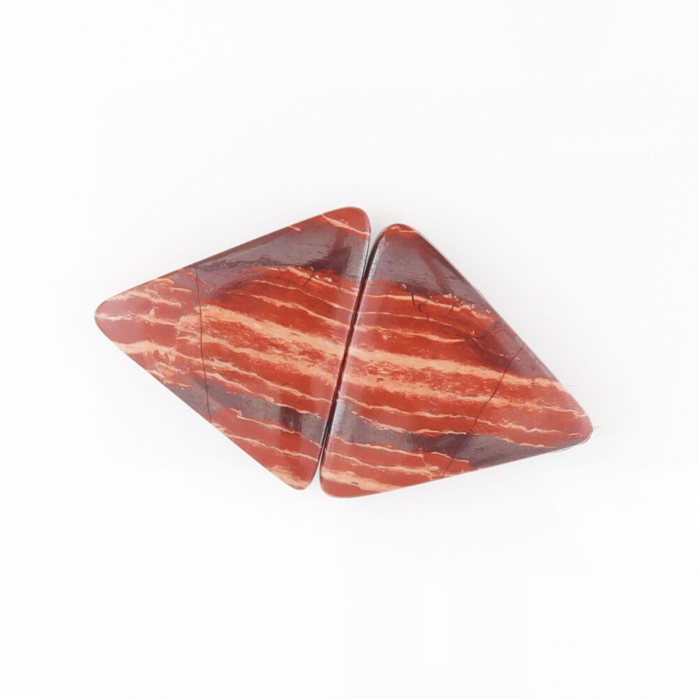 Snake skin jasper pair - 3506