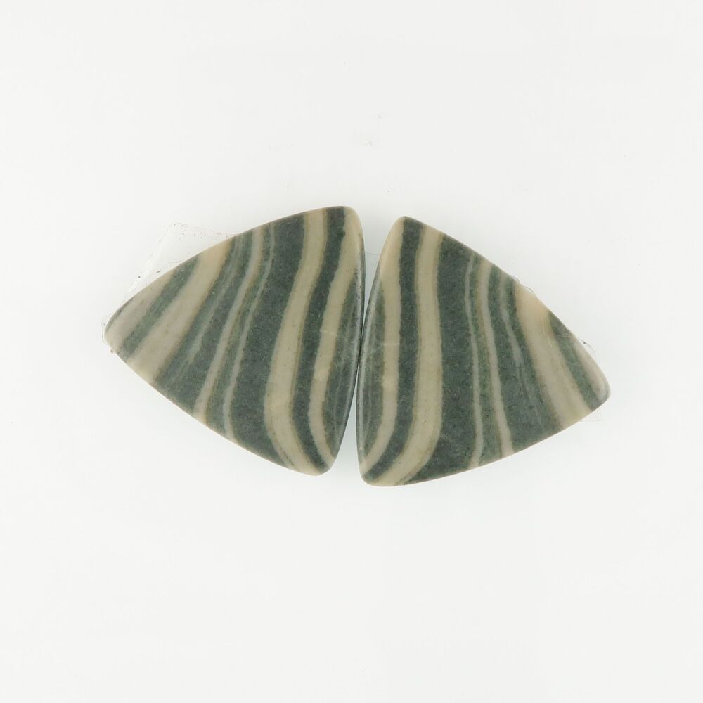 Green Jasper pair - 3767