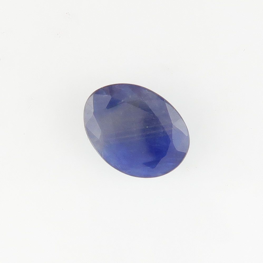 Sapphire shallow faceted blue with sheen - 3735