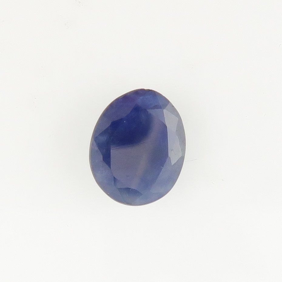 Sapphire shallow faceted blue with sheen - 3733