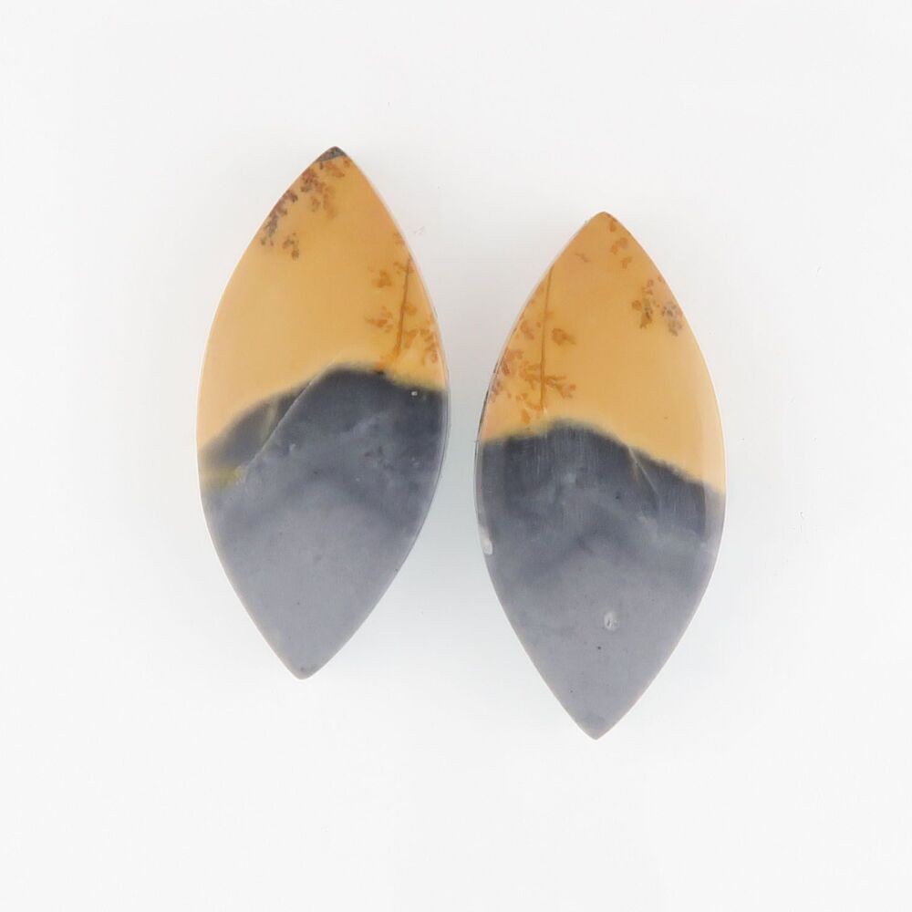 Maligano jasper pair with dendritic growth - 3685