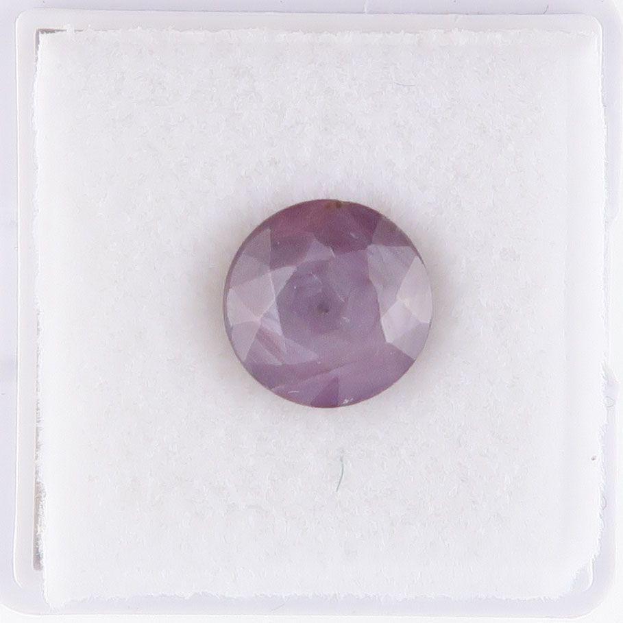 Sapphire faceted pink sheen - 3748