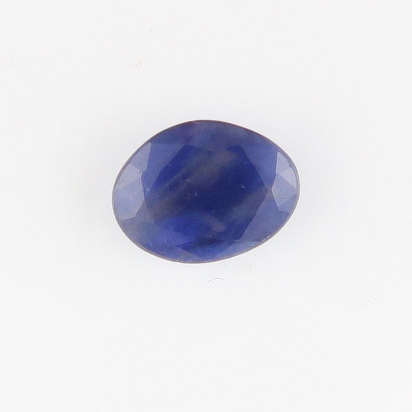 Sapphire shallow faceted blue with sheen - 3734