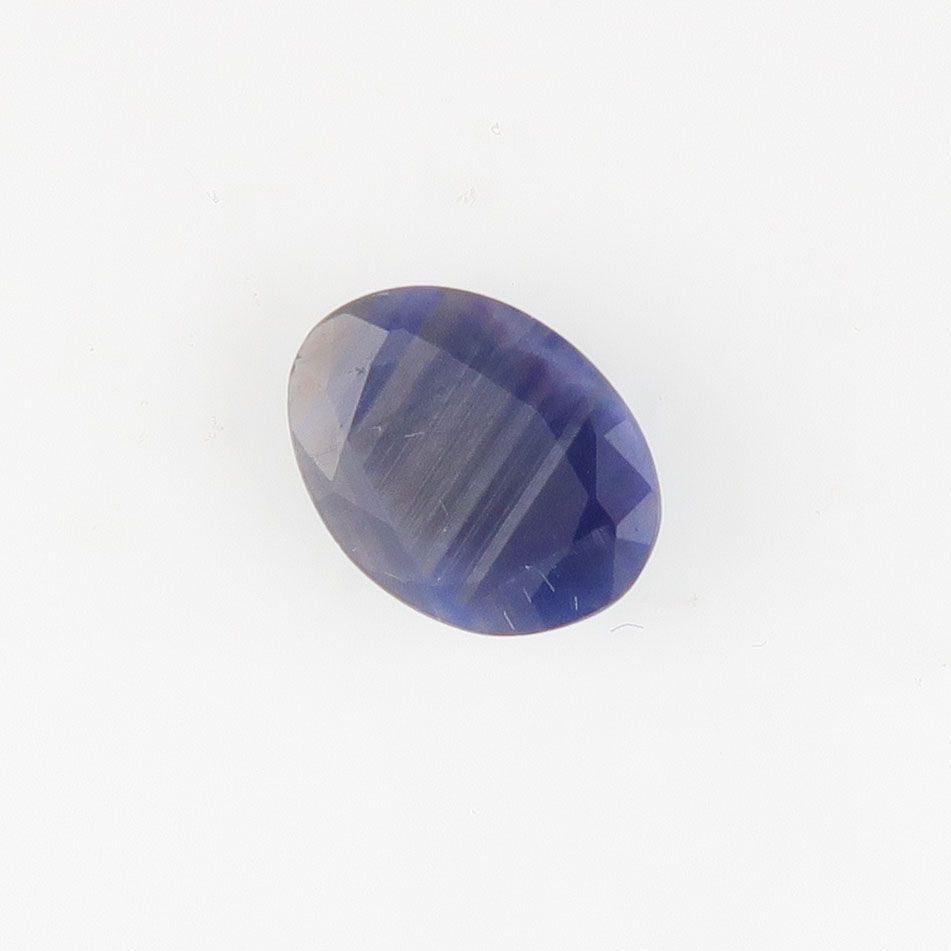 Sapphire shallow faceted blue with sheen - 3737