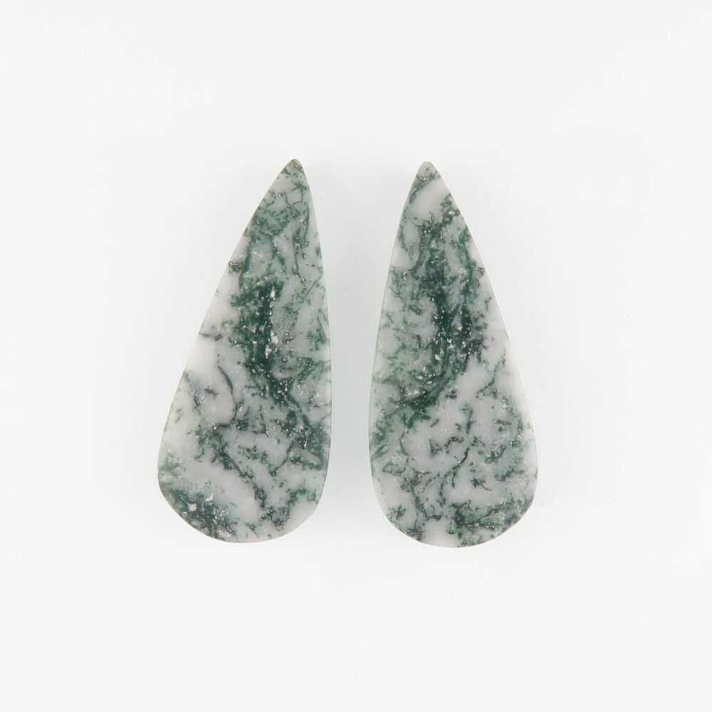 Tree agate pair - 3665