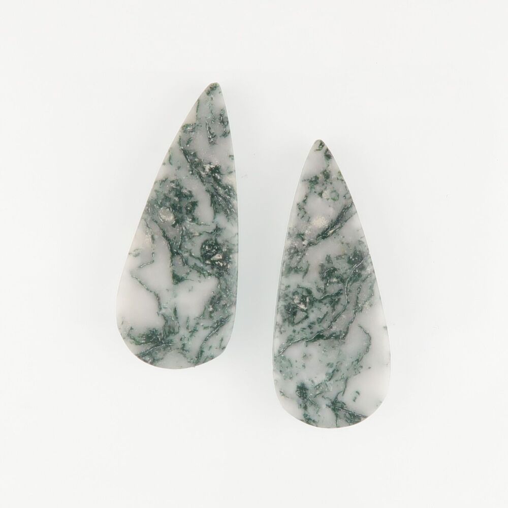 Tree agate pair - 3666