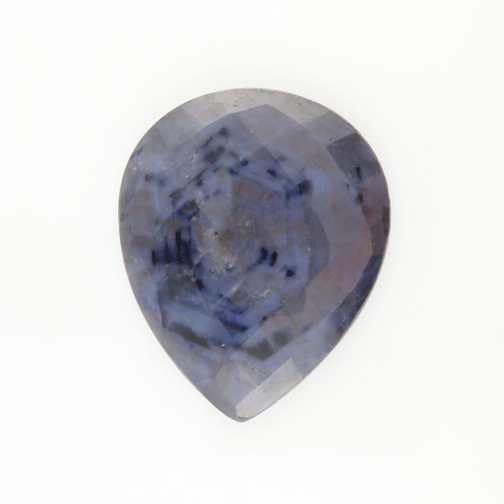 Sapphire faceted top sheen with growth pattern & unusual colour zoning- 1856