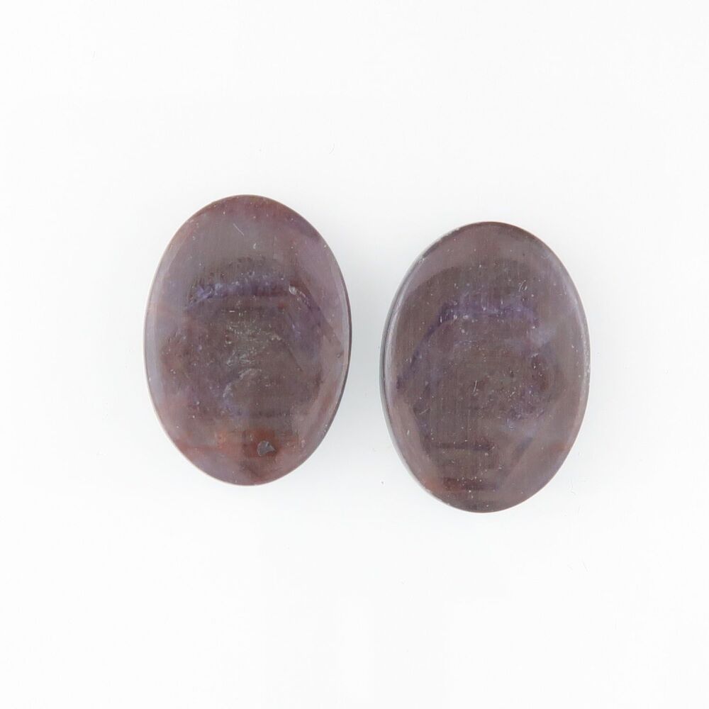 Sapphire sheen pair with growth pattern - 3344