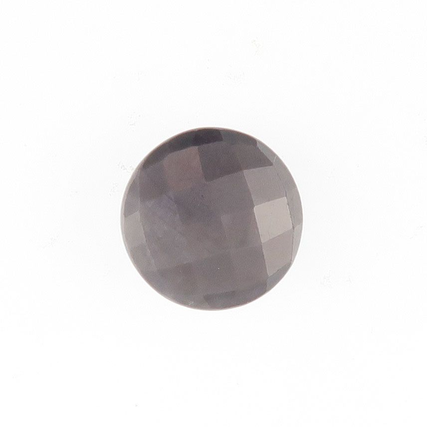 Sapphire faceted with dark grey sheen - 3964