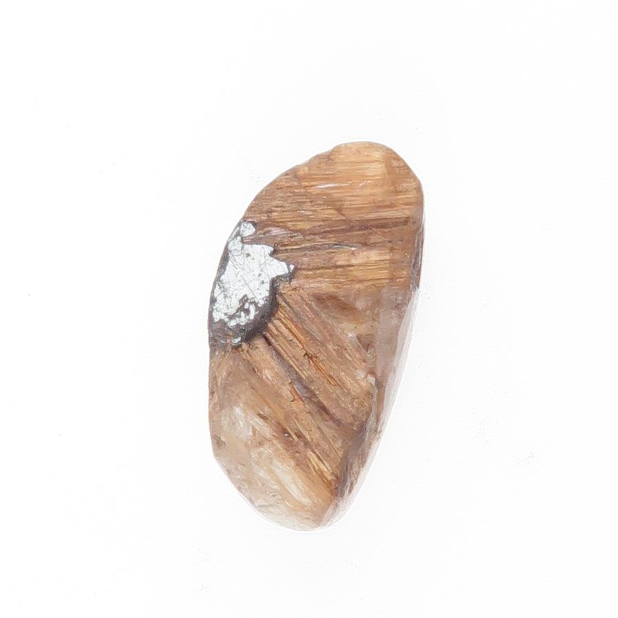 Rutilated quartz unpolished top cabochon - 3855