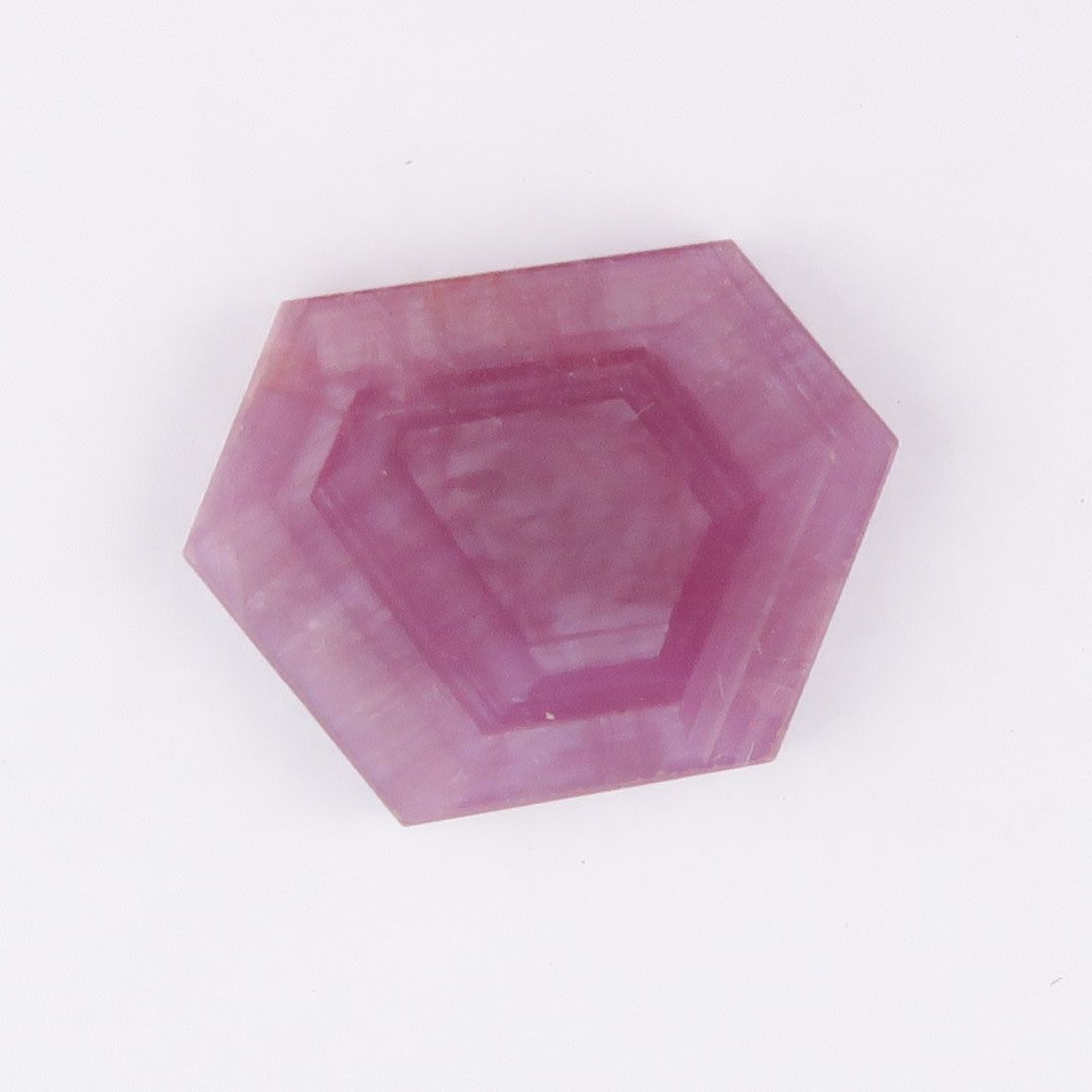 Sapphire slice with growth pattern - 3966