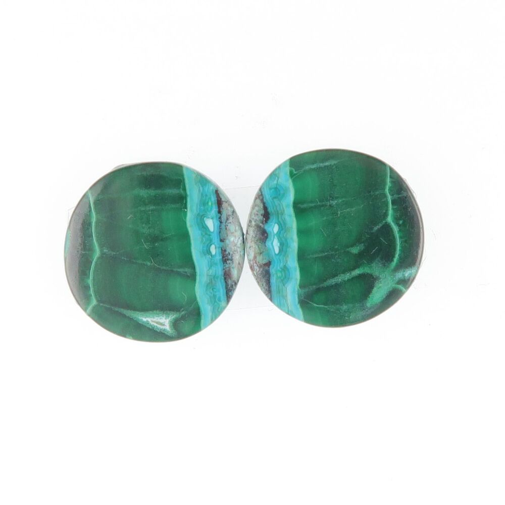 Malachite & chrysocolla pair - 3930