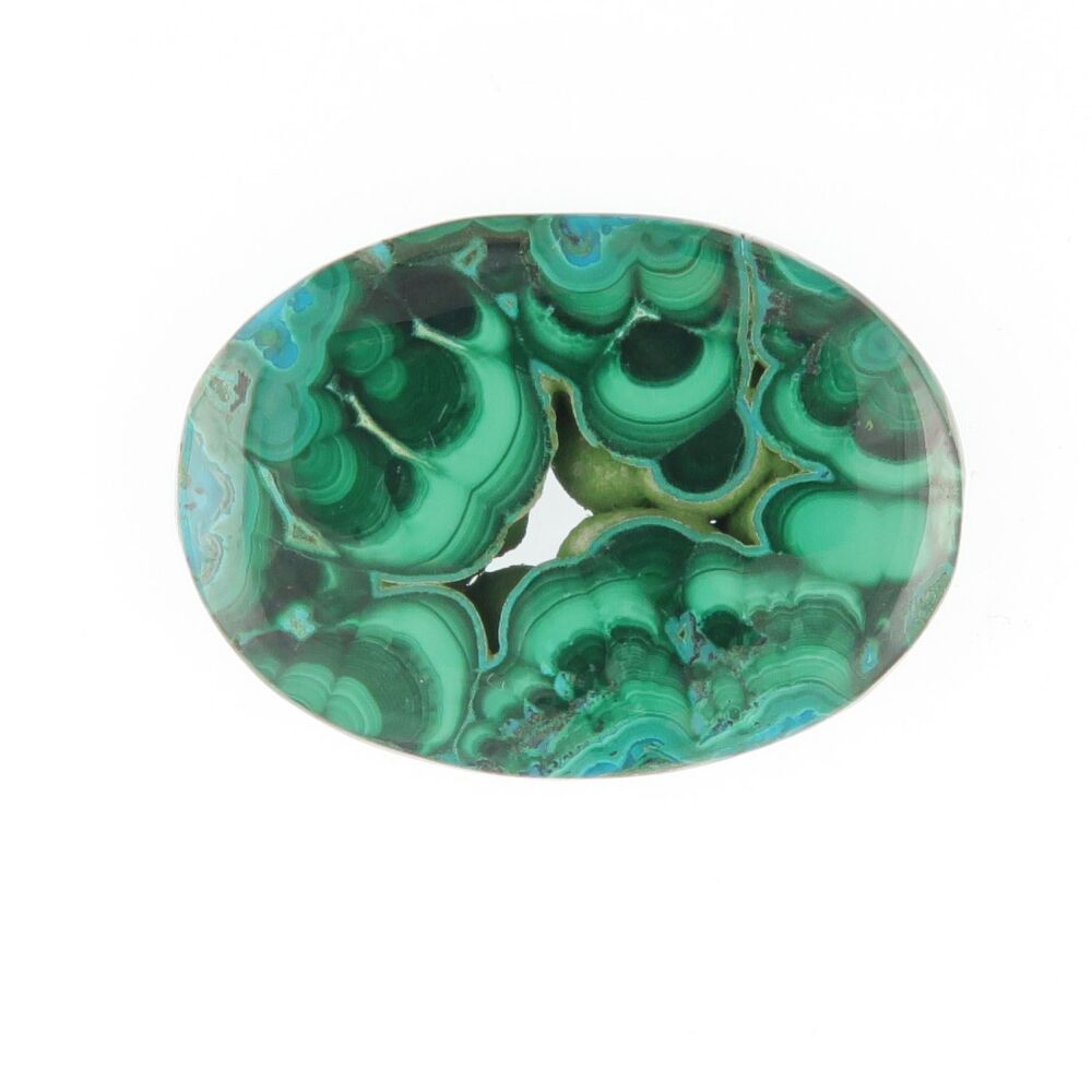 Malachite & chrysocolla cabochon - 3950