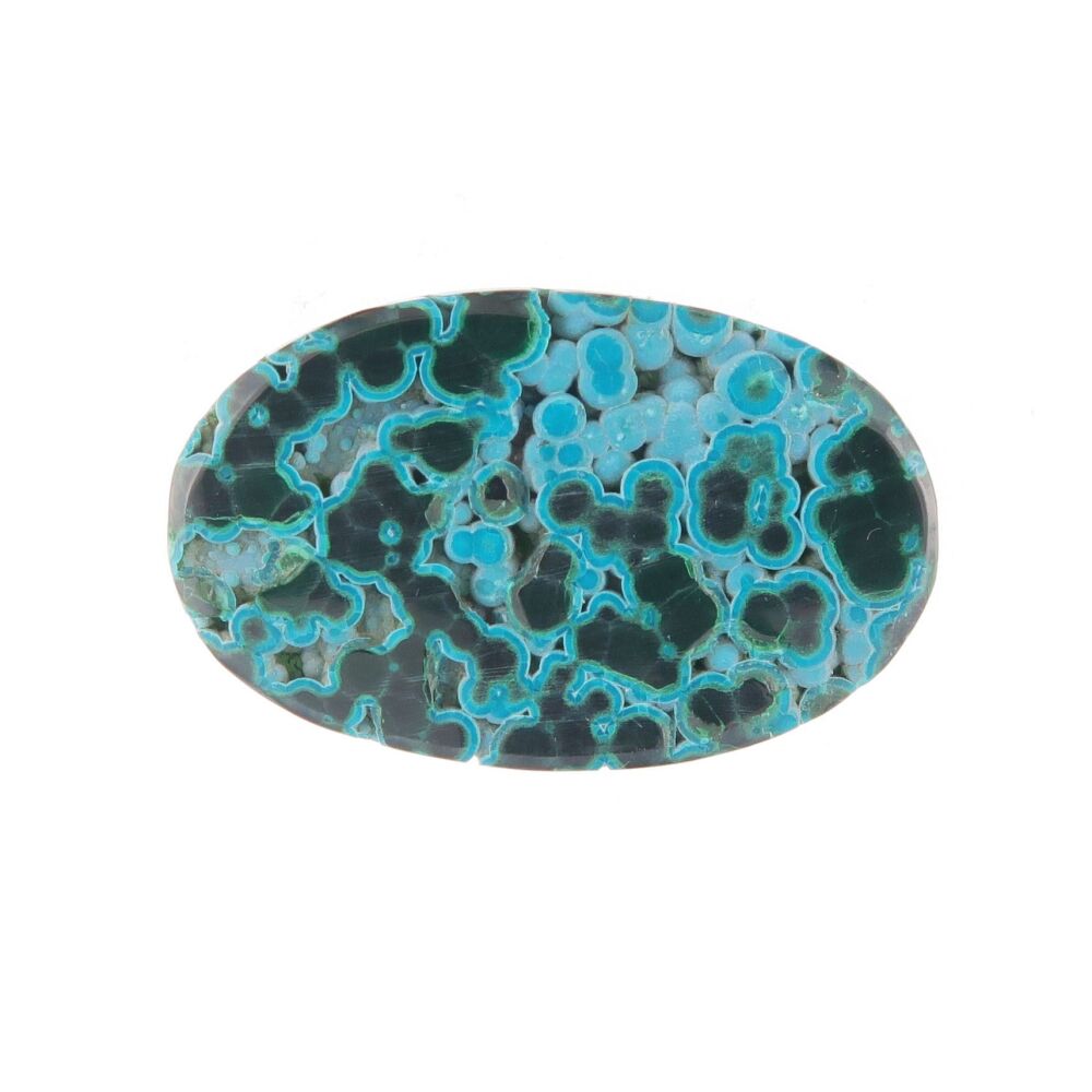 Malachite & chrysocolla cabochon - 4054