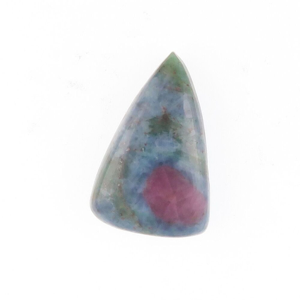 Ruby & kyanite in fuchsite cabochon - 4040