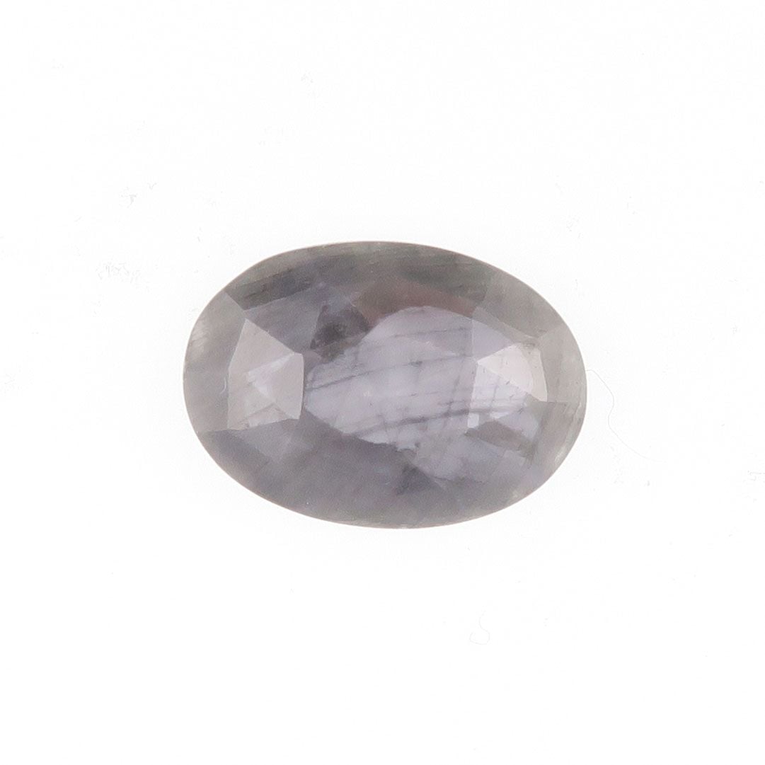 Sapphire facet top cabochon with grey sheen - 4069