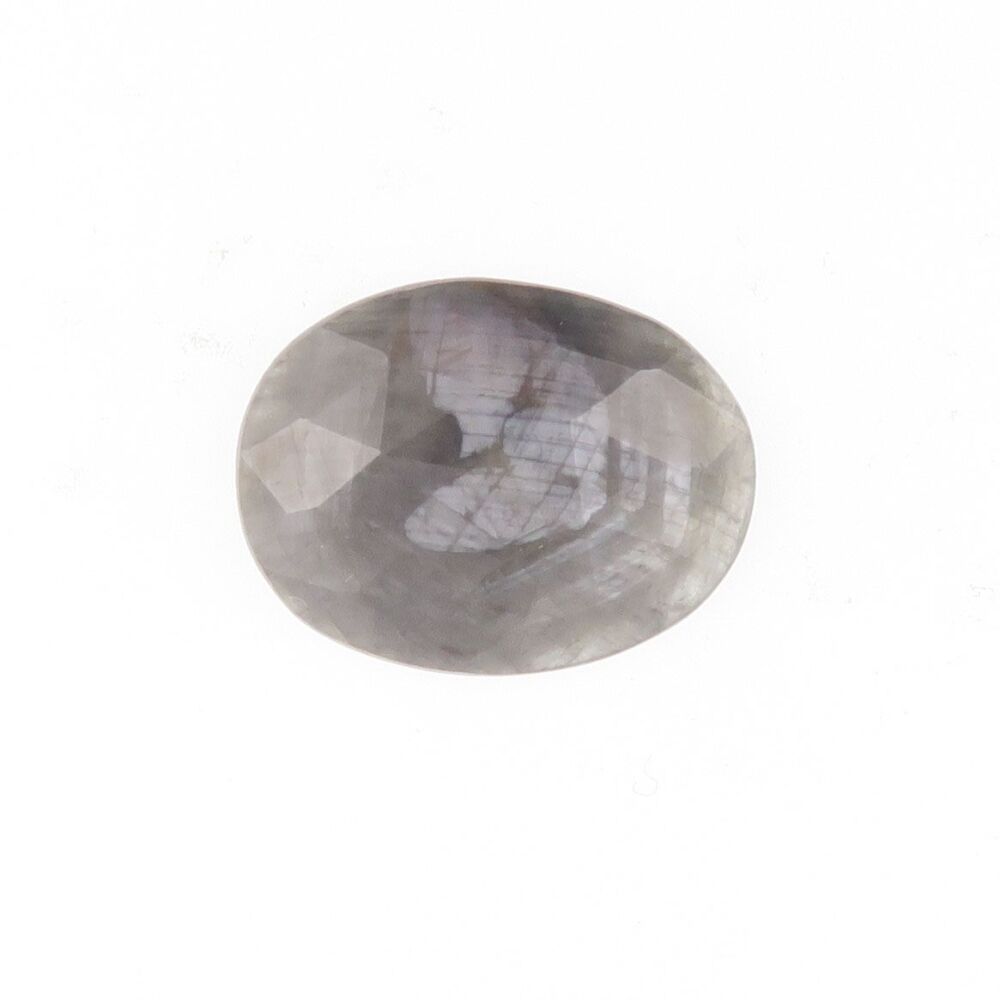 Sapphire facet top cabochon with grey sheen - 4070