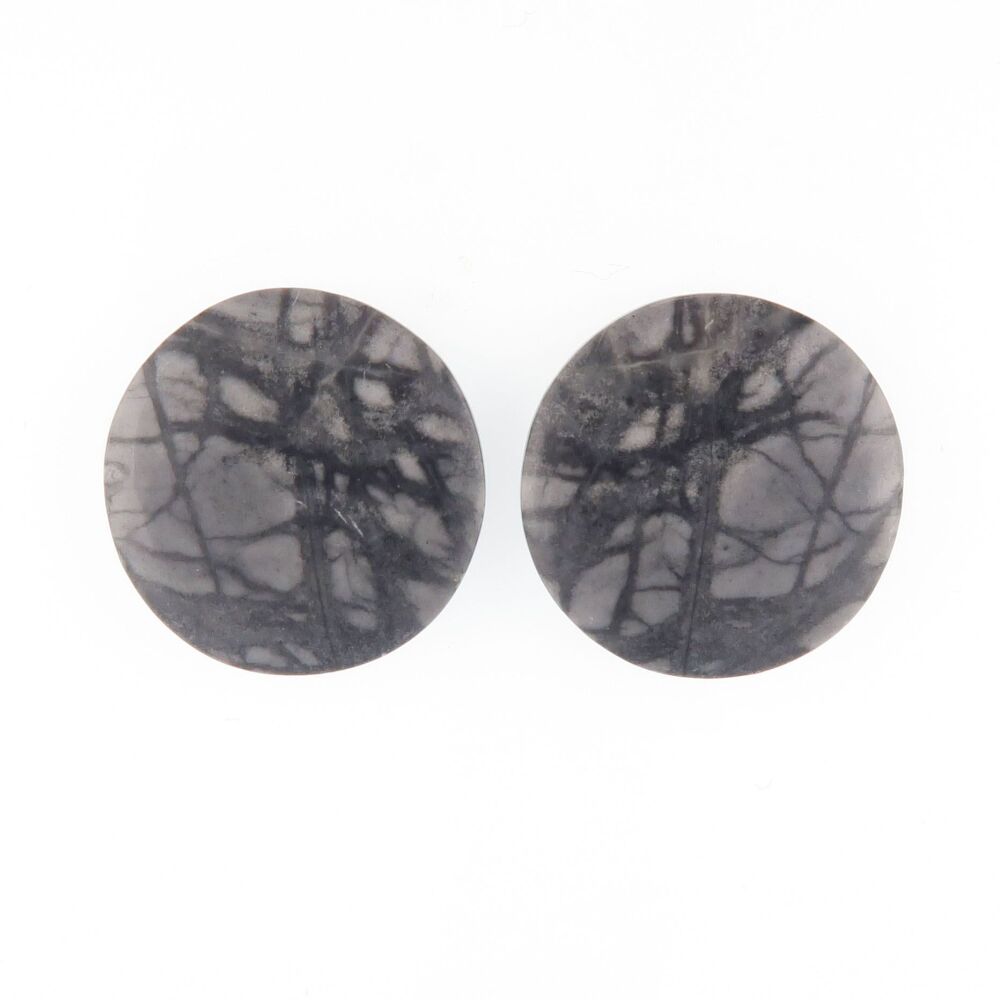 Picasso jasper pair - 3993