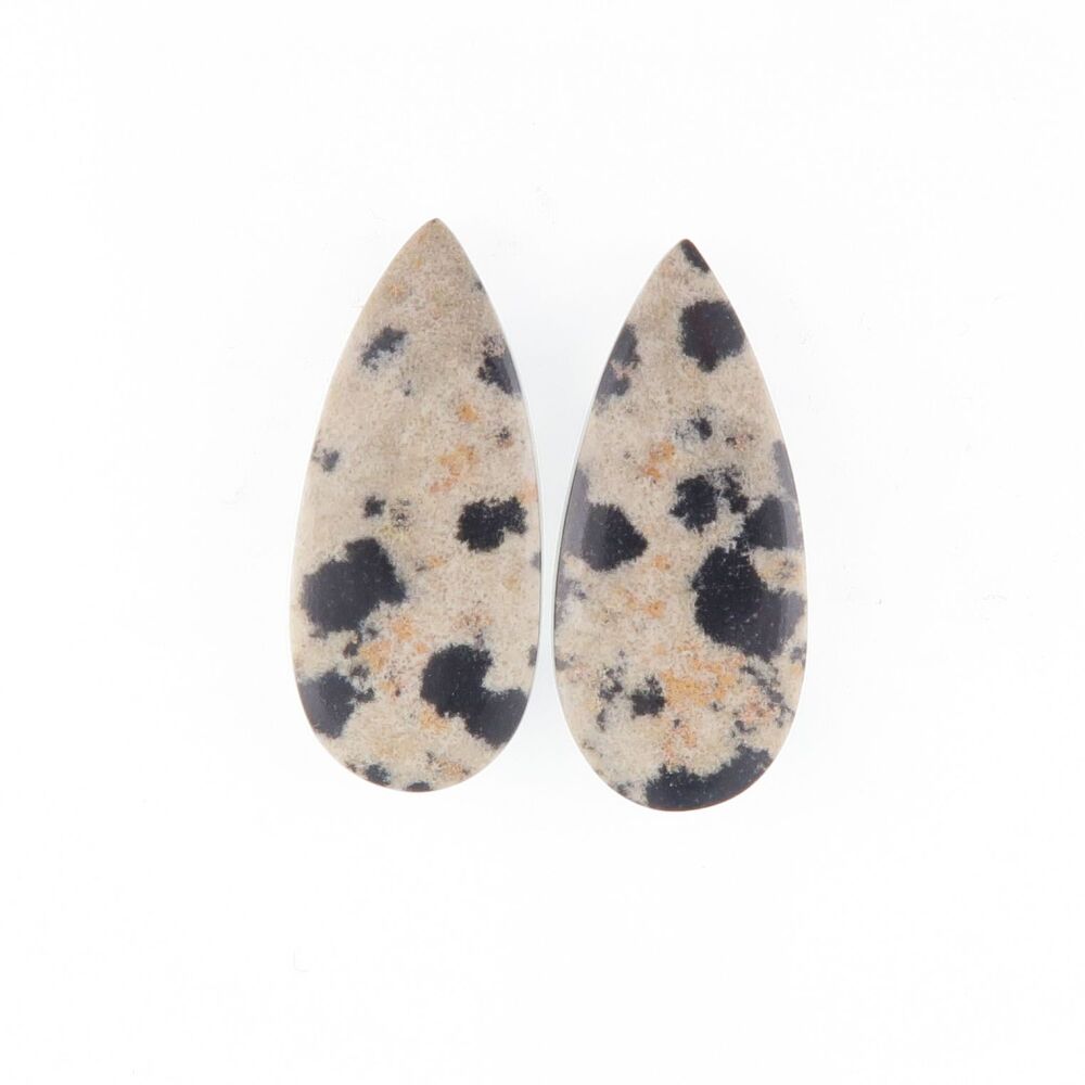 Dalmatian jasper pair - 3990