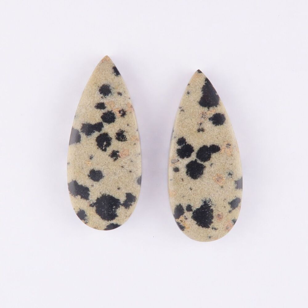 Dalmatian jasper pair - 3992
