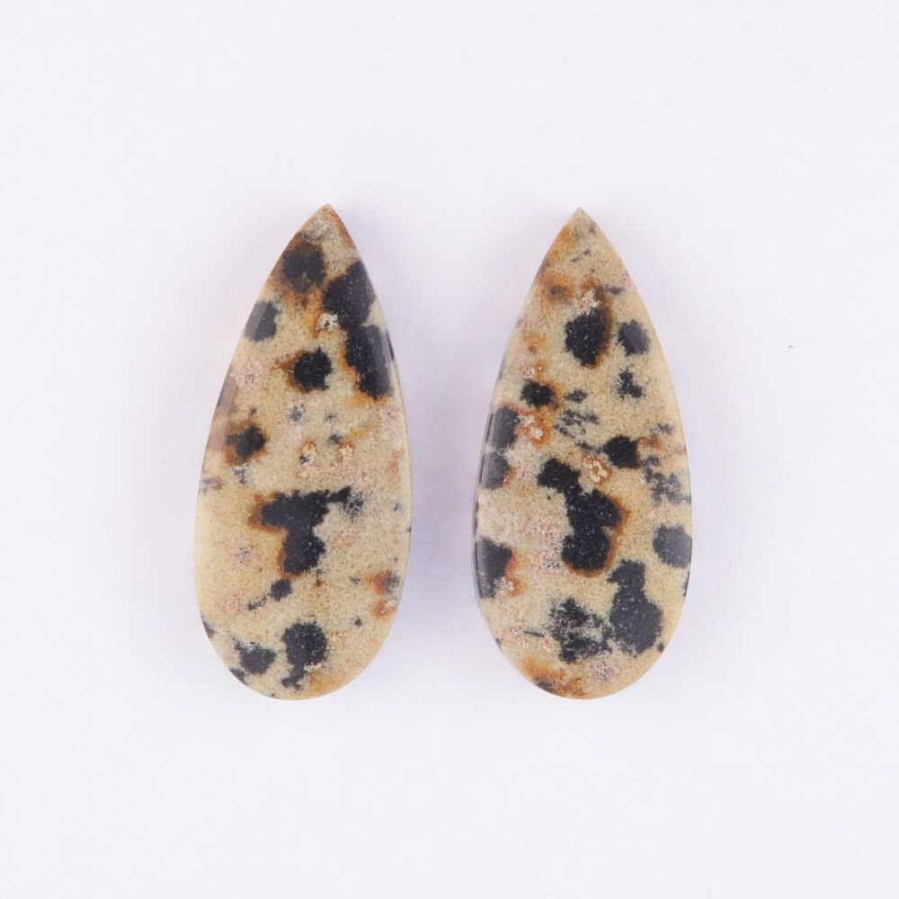 Dalmatian jasper pair - 3991
