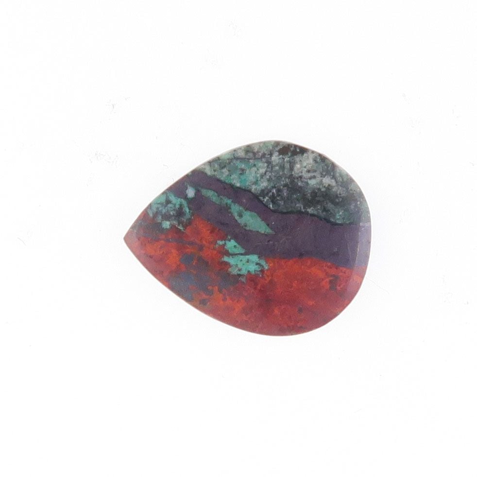 Chrysocolla & cuprite cabochon - 1701
