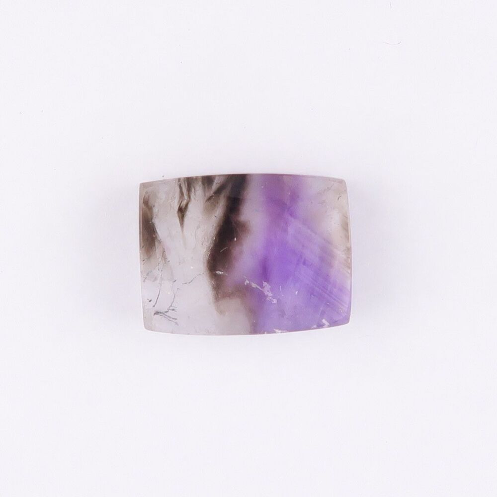 Amethyst & rock crystal cabochon - 1906