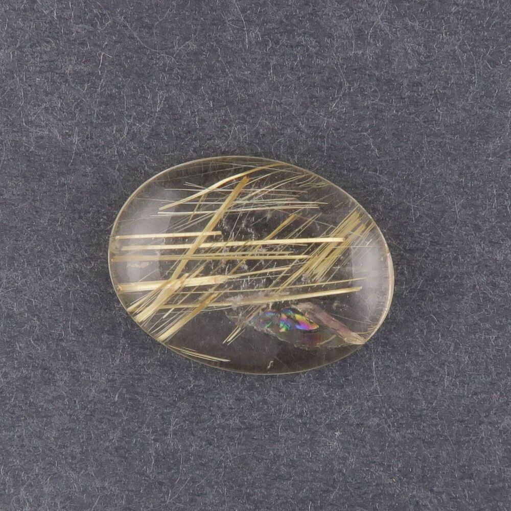Rutilated quartz cabochon - 2078
