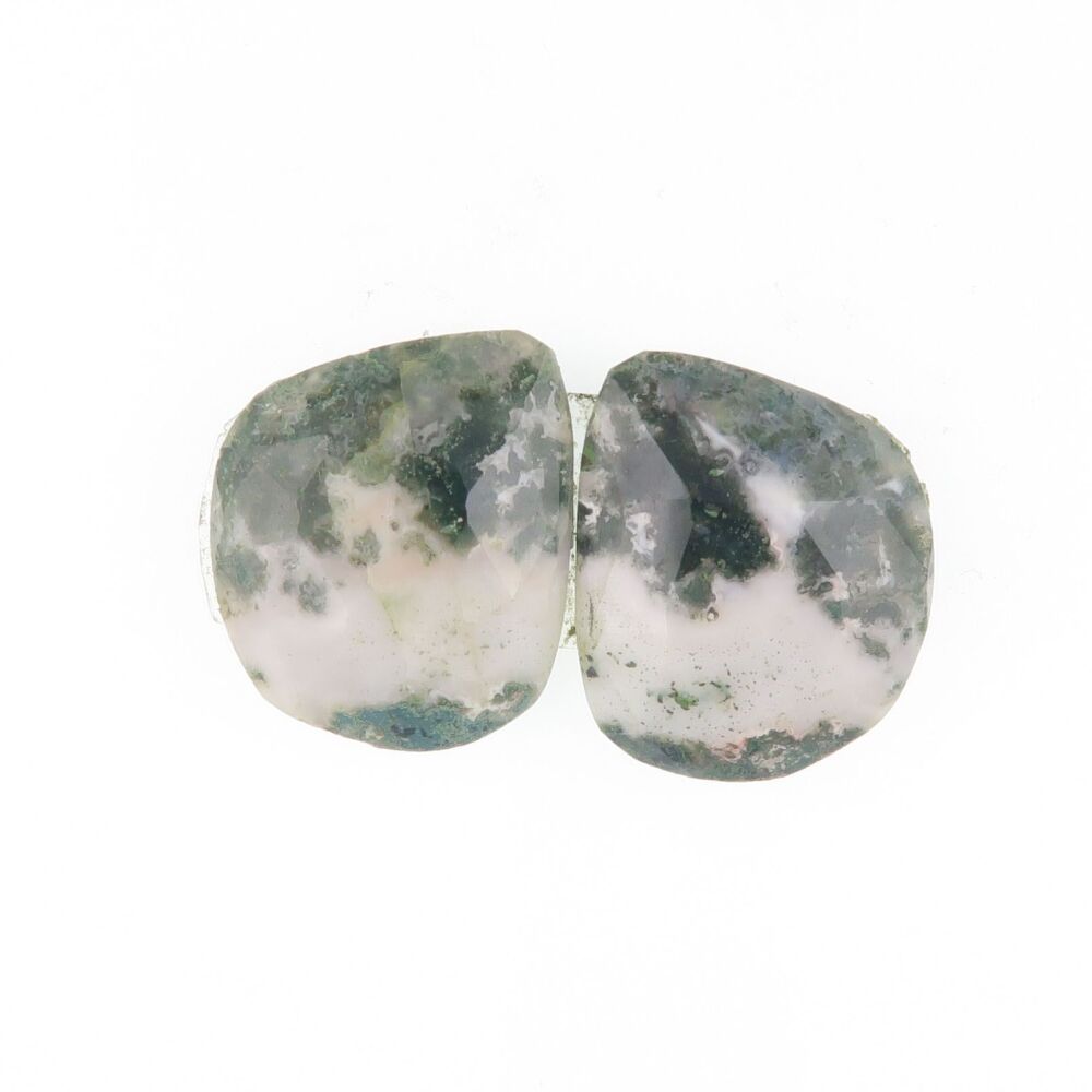 Moss agate pair - 3351