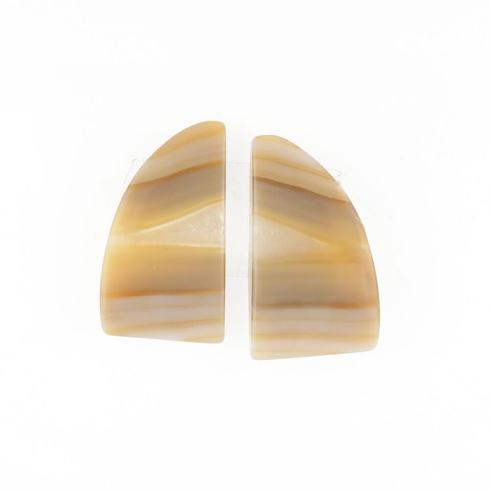 Agate & quartz pair - 2671