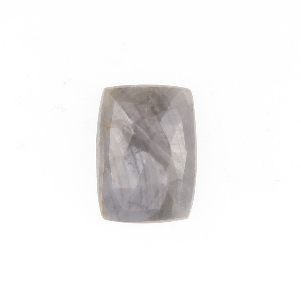 Sapphire facet top cabochon with grey sheen - 4072