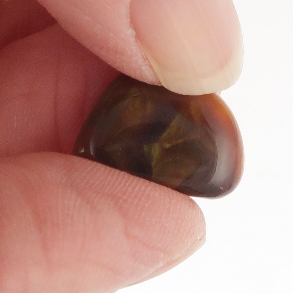 Fire agate cabochon - 3854