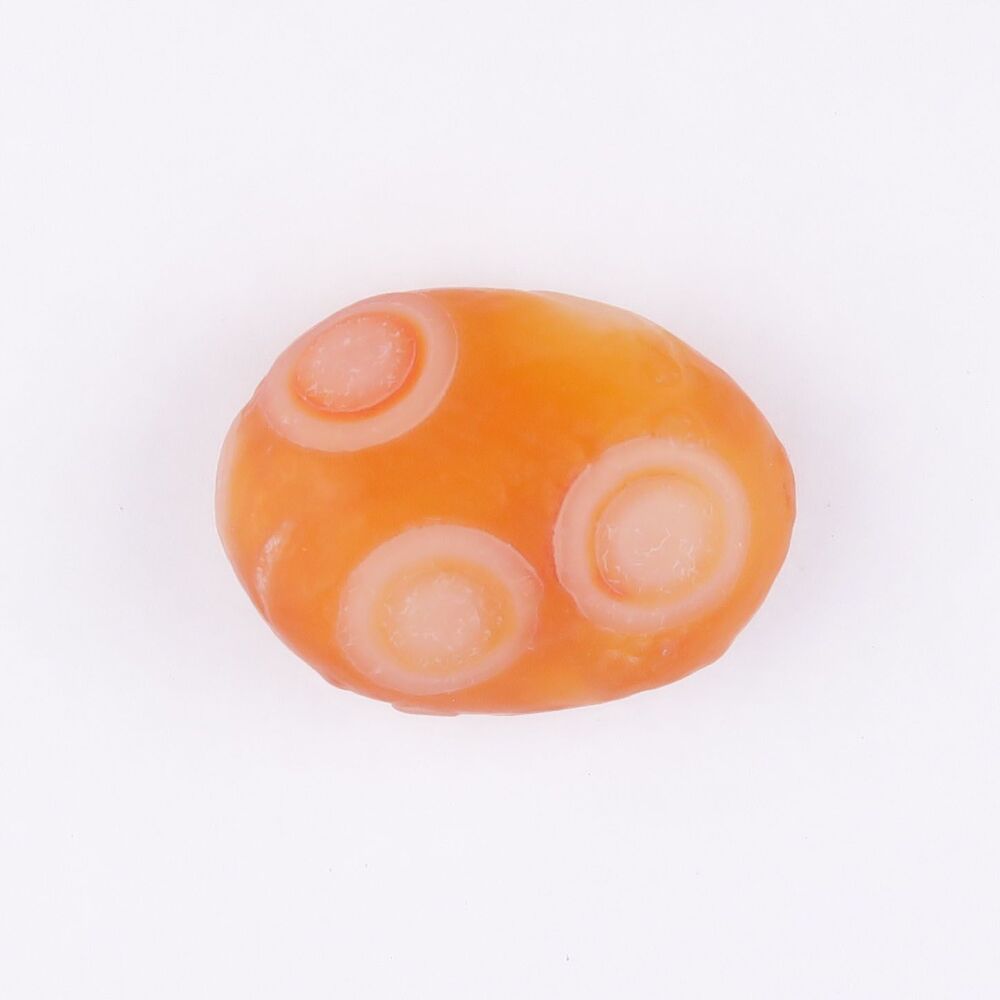 Agate pebble with eyes - 2949