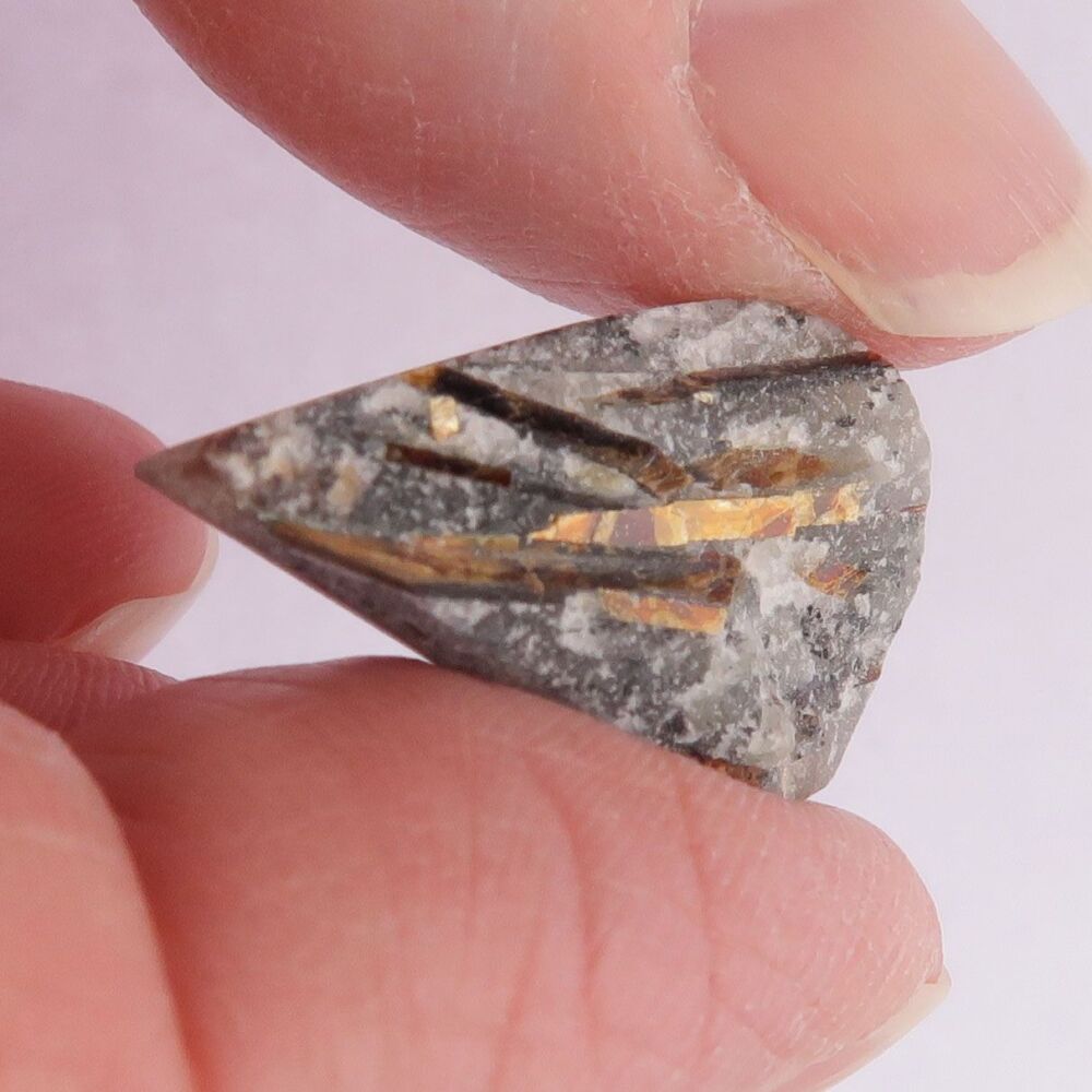 Astrophyllite unpolished cabochon - 4278