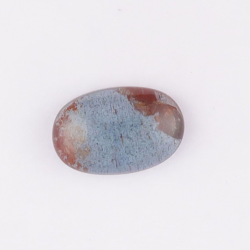 Aquamarine cabochon with hematite inclusions - 4181