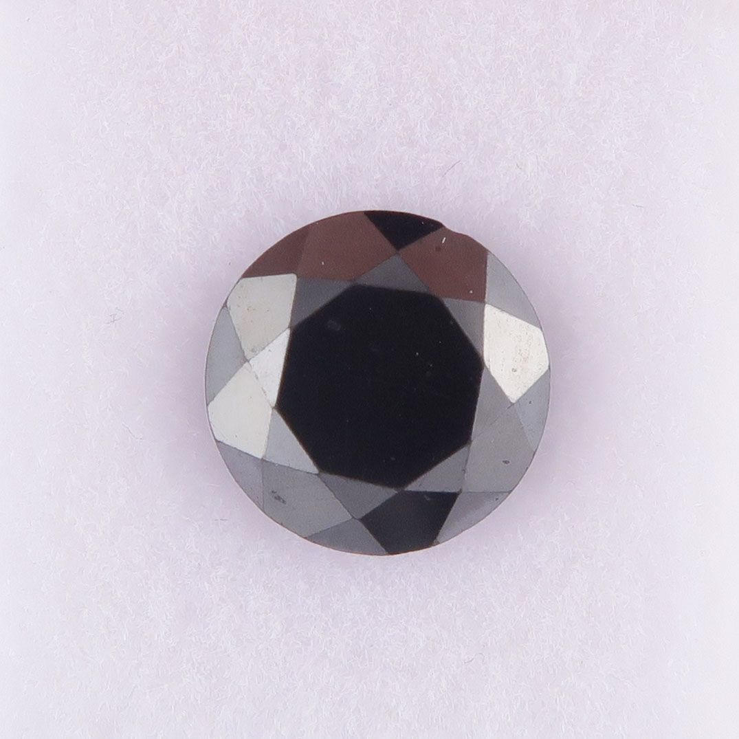 Hematite faceted gem - 4286